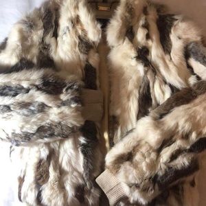 Vintage Fur and leather jacket SALE SALE SALE $35